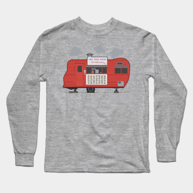 Portland Thai Trailer Long Sleeve T-Shirt by DanielLiamGill